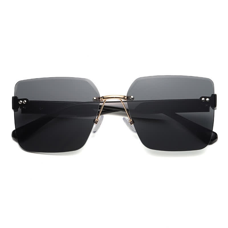 Spykay™ SG61018 Oversized Square Frame Hipster Rimless Sunglasses - image 10