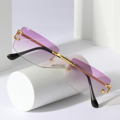 Spykay™ SG60922 Rectangle Frame Trendy Rimless Sunglasses - image 12