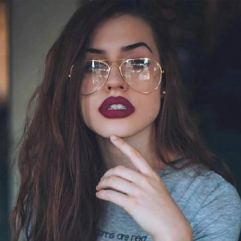 Spykay™ EG26827 Hipster Metal Retro Anti-blue Light Aviator Glasses - image 1