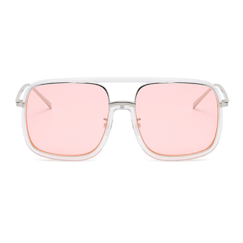 Spykay™ SG60732 Tortoise Pattern Flat Top Square Frame Double Bridges Sunglasses - image 16