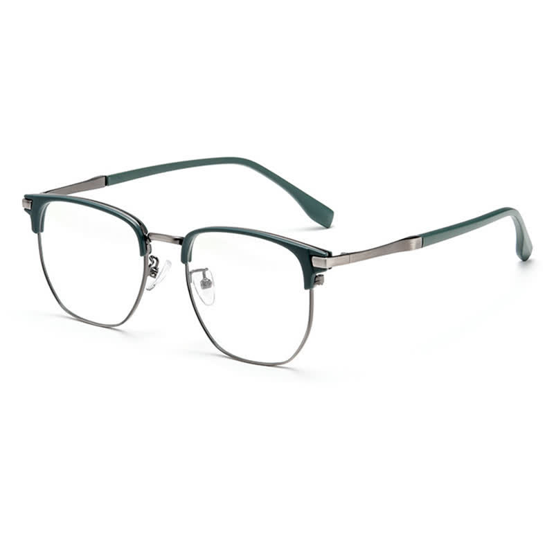 Spykay™ EG26900 Classic Anti-blue Light Square Frame Browline Glasses - Green - image 7