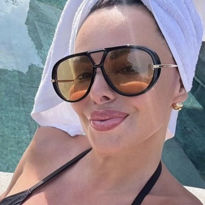 Spykay™ SG60673 Double Bridges Metal Temples Aviator Sunglasses - image 14