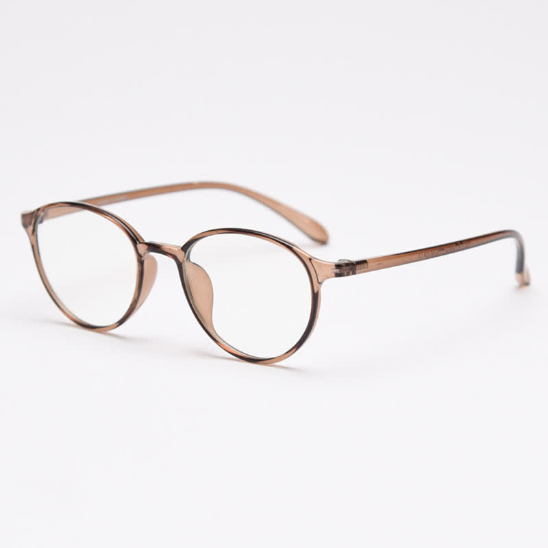 Spykay™ EG26866 Oval Frame Anti-blue Light Simple Classic Lightweight Glasses  - Brown - image 20