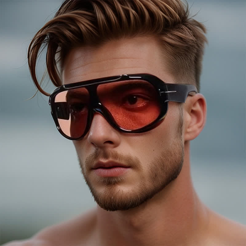 Spykay™ SG60883 'T' Design Oversized Aviator Sunglasses