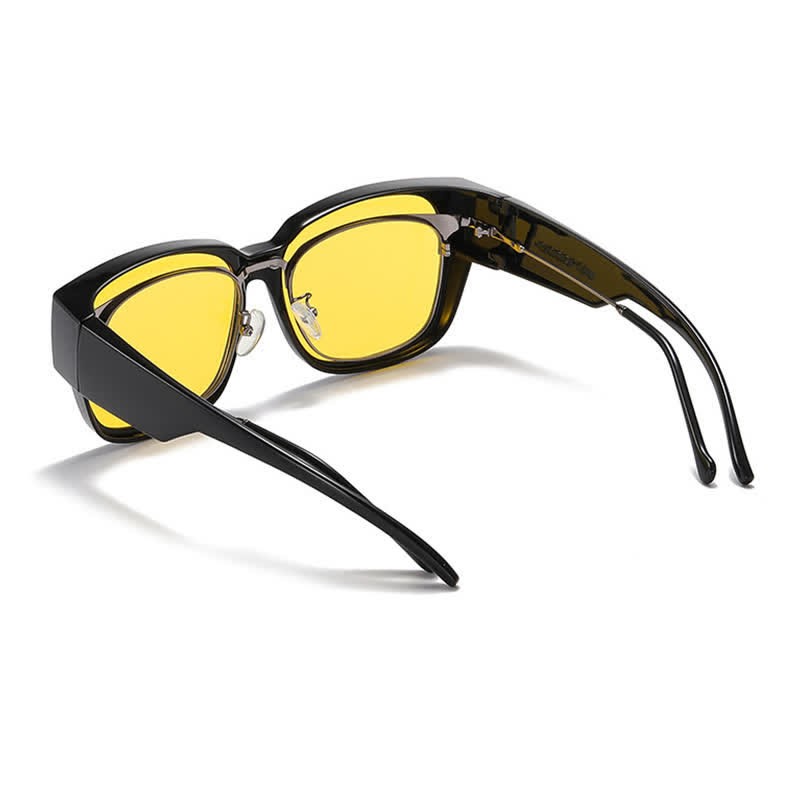 Spykay™ SG60957 Fit Over Glasses Square Frame Polarized Sunglasses for Women Men - image 7