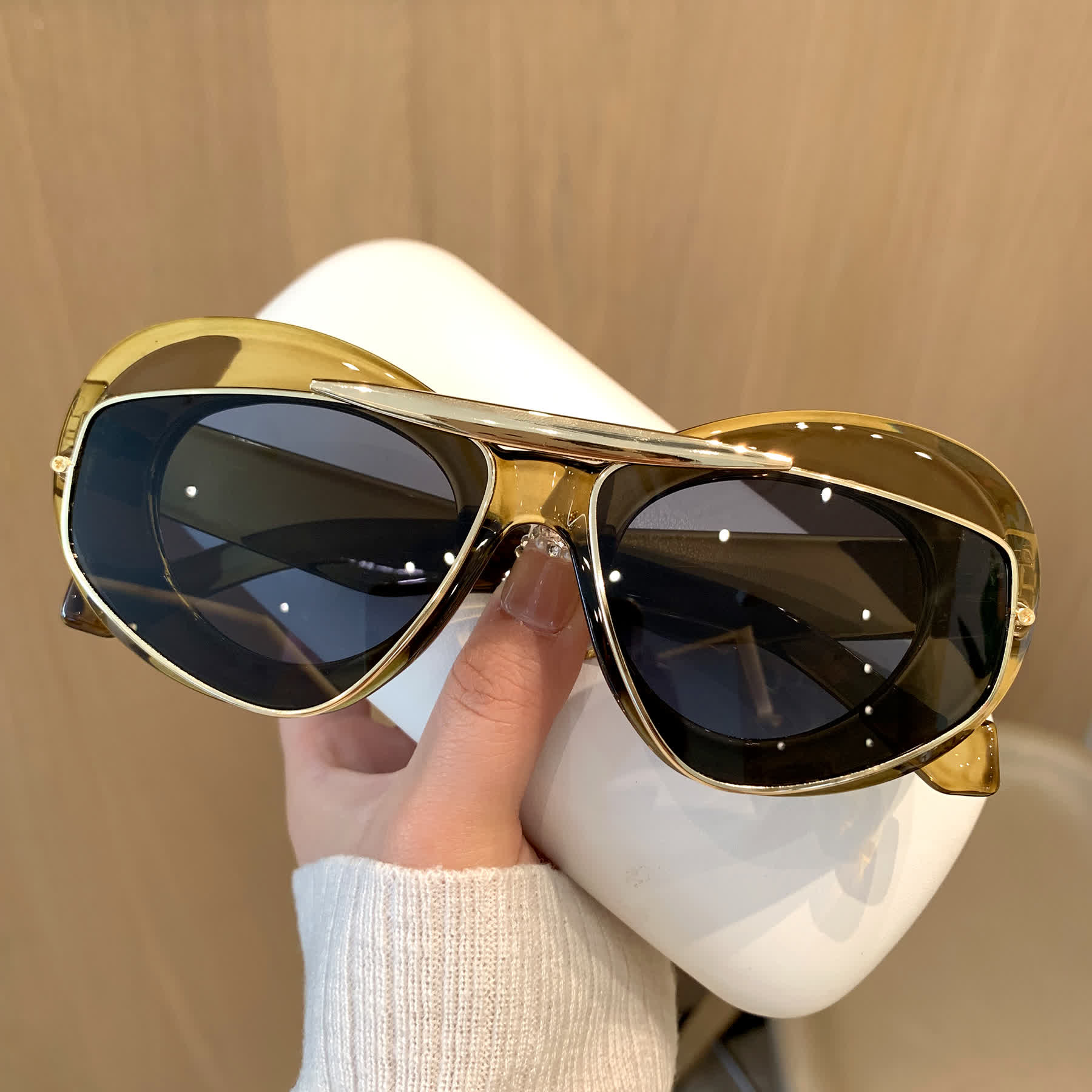 Spykay™ SG60876 Y2K Vintage Cat-Eye Trendy Aviator Sunglasses