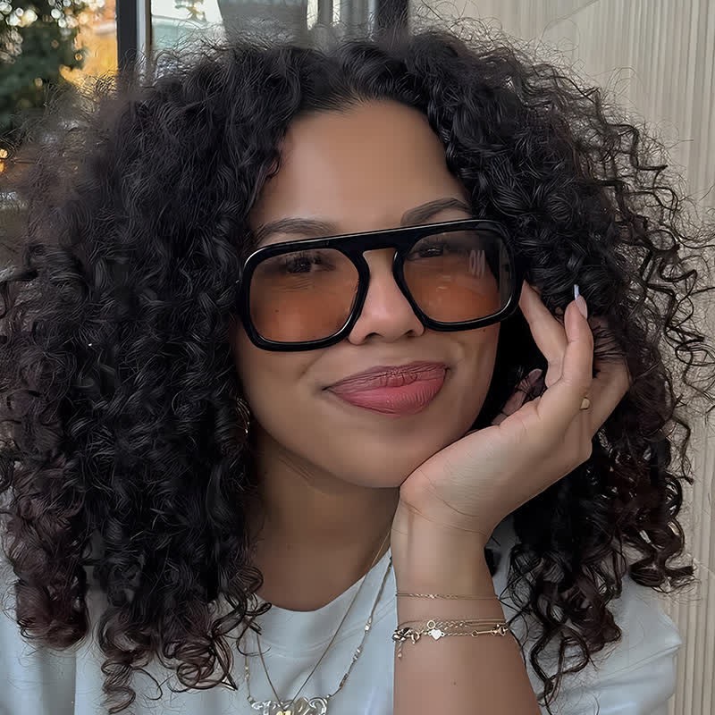 Spykay™ SG60722 Square Frame Leopard Print Cycling Aviator Sunglasses - Black/Light Brown - image 23