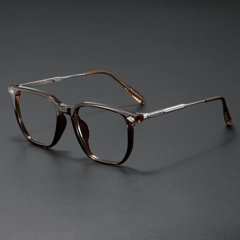 Spykay™ EG26926 Gothic Cross Unisex Square Frame Anti-blue Light Retro Glasses - Brown - image 4