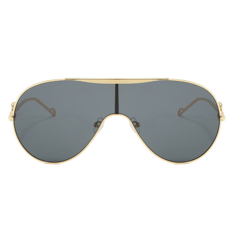 Spykay™ SG60892 Oversized One-piece Aviator Sunglasses
