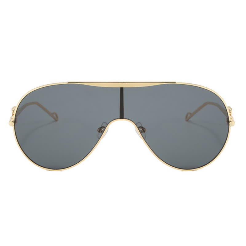 Spykay™ SG60892 Oversized One-piece Aviator Sunglasses