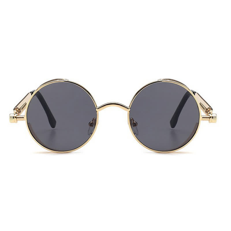 Spykay™ SG60945 Retro Punk Round Frame Spring Temples Sunglasses - image 7