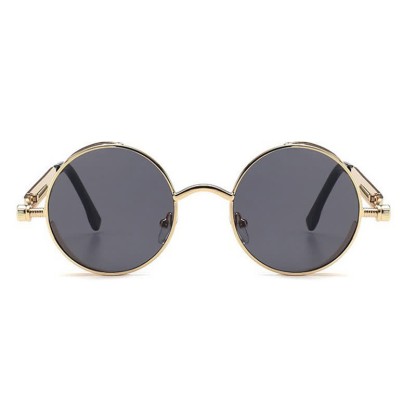 Spykay™ SG60945 Retro Punk Round Frame Spring Temples Sunglasses - image 7