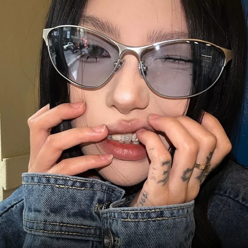 Spykay™ SG60788 Y2K Cat-Eye Cycling Sunglasses with Nylon Lenses