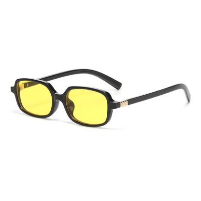 Spykay™ SG60704 Small Rectangle Frames Hipster Sunglasses - Black/Yellow - image 39
