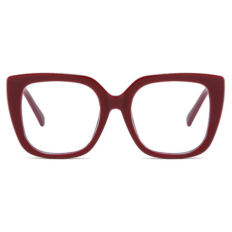 Spykay™ EG26771 Leopard Pattern Square Frame Oversized Glasses