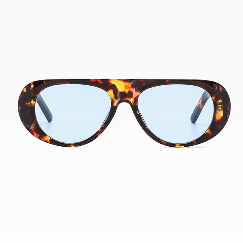 Spykay™ SG60671 Oval Frame Wide Temples Vintage Aviator Sunglasses - image 21