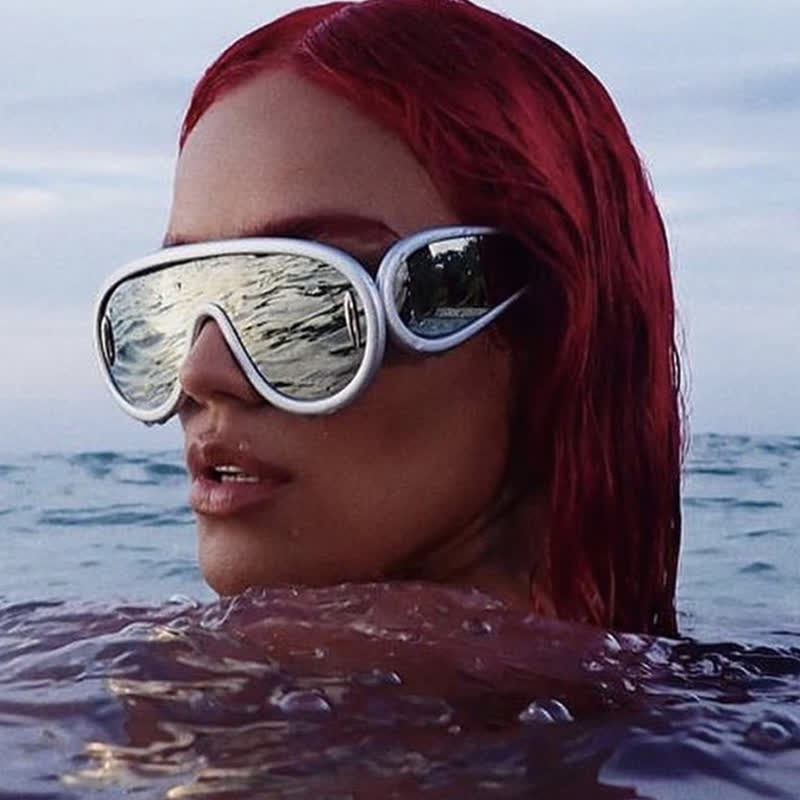 Spykay™ SG61002 Steampunk One-piece Frame Oversized Mirrored Sunglasses - image 26