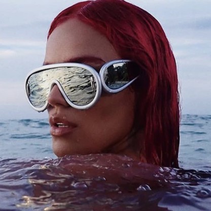 Spykay™ SG61002 Steampunk One-piece Frame Oversized Mirrored Sunglasses - image 26