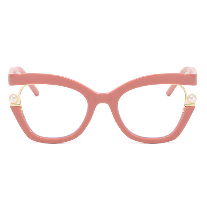 Spykay™ EG26758 Anti-blue Light Pearl Decor Irregular Oversized Eyeglasses - image 17