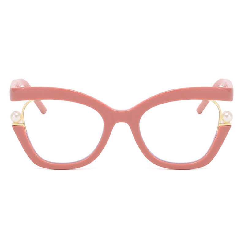 Spykay™ EG26758 Anti-blue Light Pearl Decor Irregular Oversized Eyeglasses - image 17