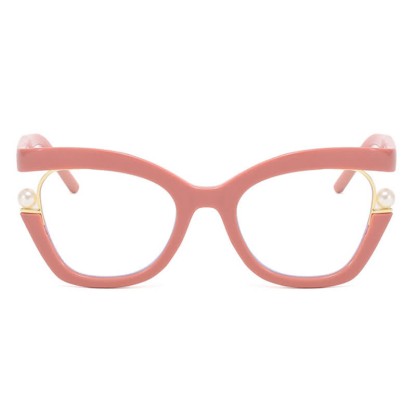 Spykay™ EG26758 Anti-blue Light Pearl Decor Irregular Oversized Eyeglasses - image 17