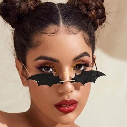 Spykay™ SG60992 Halloween Rimless Devil Vampire Bat Wing Sunglasses for Women Men - image 6