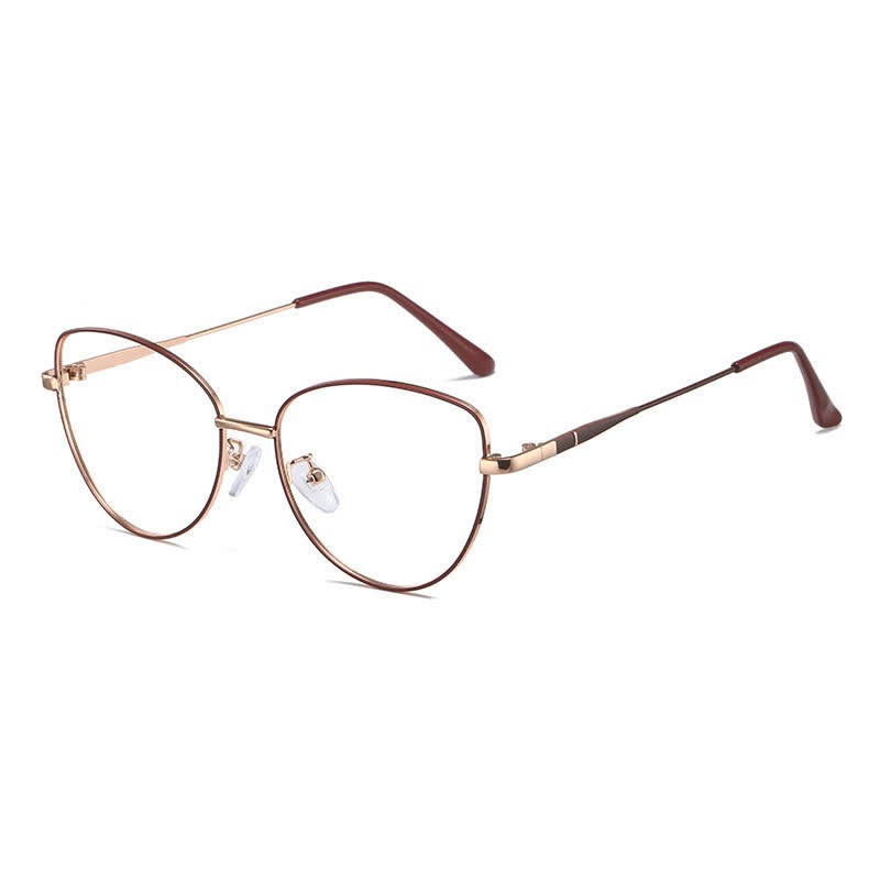 Spykay™ EG26936 Cat-Eye Frame Anti-blue Light Retro Glasses - Rose Golden/Red - image 9