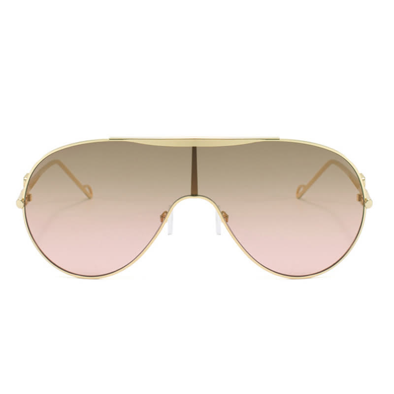 Spykay™ SG60892 Oversized One-piece Aviator Sunglasses