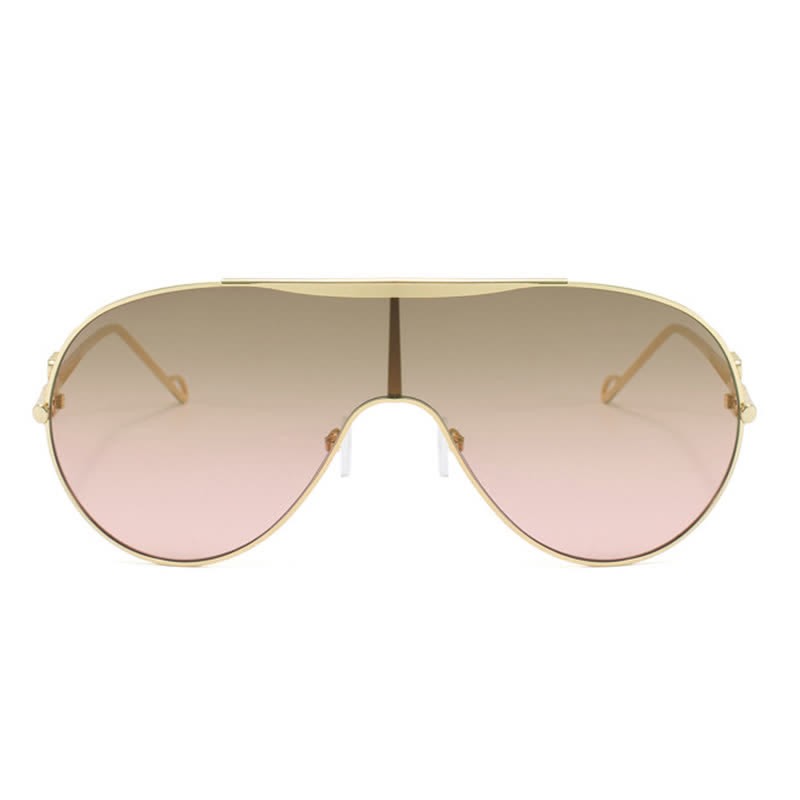 Spykay™ SG60892 Oversized One-piece Aviator Sunglasses