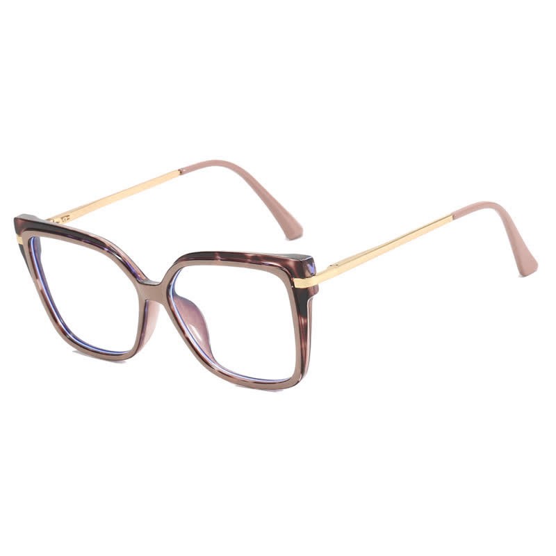 Spykay™ EG60695 Anti-blue Light Square Frames Oversized Eyeglasses - Coffee Leopard Print - image 6