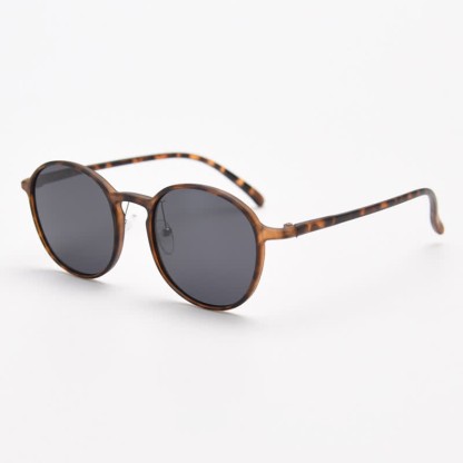 Spykay™ SG60999 Unisex Retro Simple Round Frame Polarized Sunglasses  - Leopard - image 12
