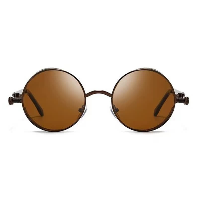 Spykay™ SG60945 Retro Punk Round Frame Spring Temples Sunglasses - image 21