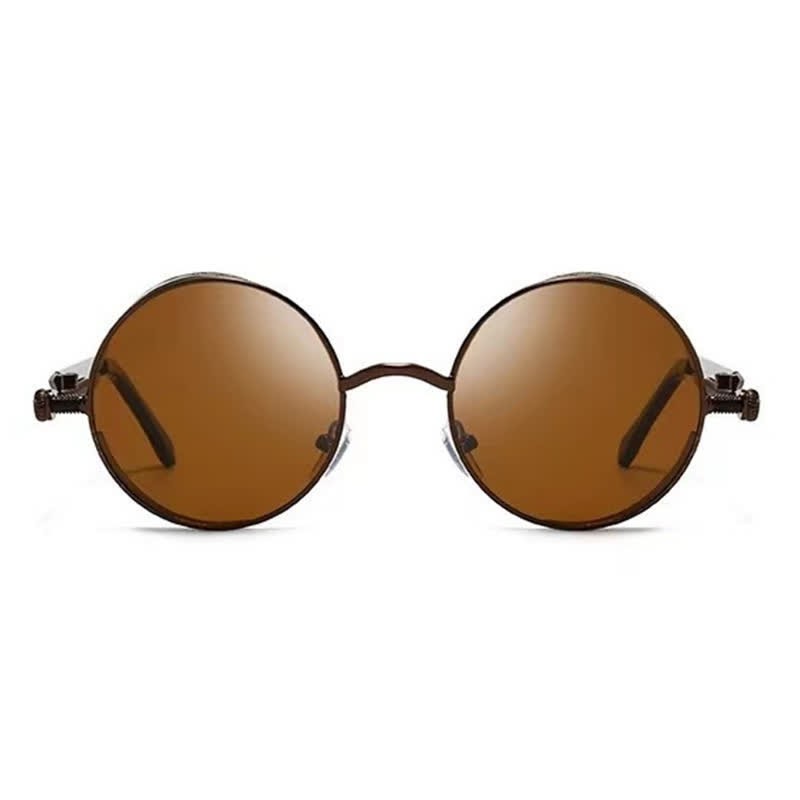 Spykay™ SG60945 Retro Punk Round Frame Spring Temples Sunglasses - image 21