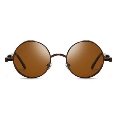 Spykay™ SG60945 Retro Punk Round Frame Spring Temples Sunglasses - image 21