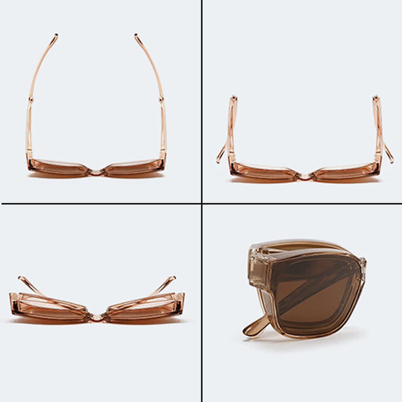 Spykay™ SG60955 Fit Over Glasses Square Frame Foldable Polarized Sunglasses for Women Men - image 10