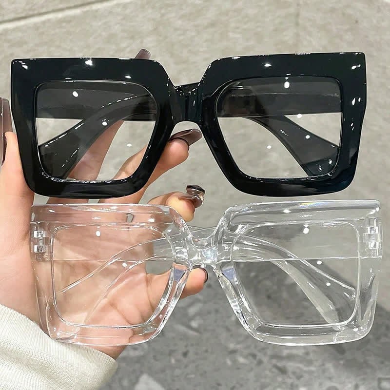 Spykay™ EG26913 Oversized Square Frame Fashion Anti-blue Light Thick Glasses - image 5