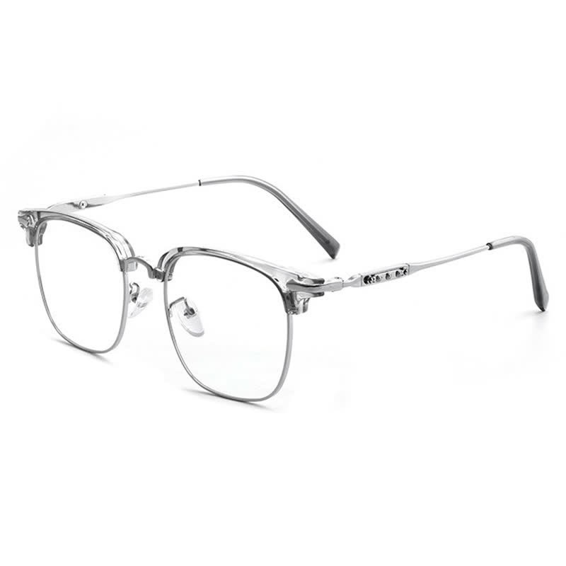 Spykay™ EG26897 Classic Square Frame Anti-blue Light Browline Glasses - Grey - image 13
