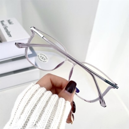 Spykay™ EG1013 Women's TR90 Oval Frame Fashion Minimalist Blue Light Blocking Glasses, Suitable For School - image 13