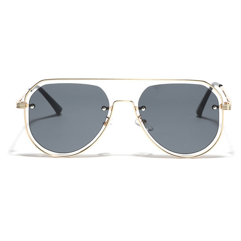 Spykay™ SG60848 Vintage Double Bridges Hollow-out Aviator Sunglasses - image 7