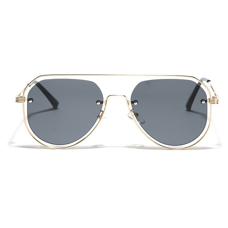 Spykay™ SG60848 Vintage Double Bridges Hollow-out Aviator Sunglasses - image 7