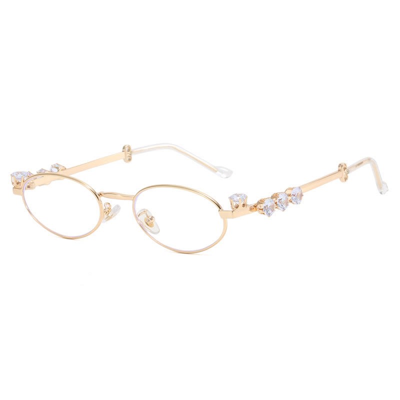 Spykay™ EG26671 Anti-blue Light Oval Frames Rhinestone-Embellished Eyeglasses - image 7