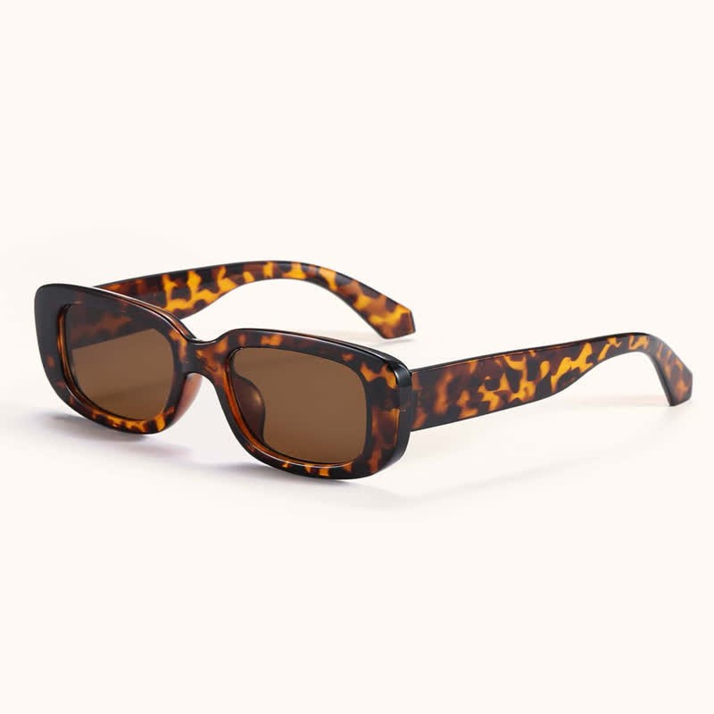 Spykay™ SG60996 Rectangle Small Thick Frame Vintage Sunglasses - Tortoise Shell/Brown - image 30