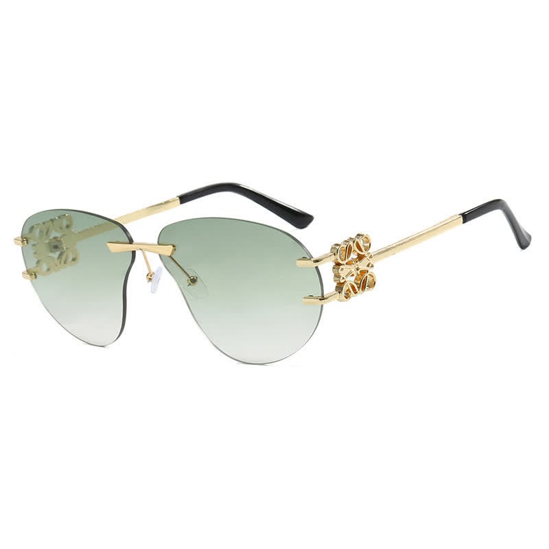 Spykay™ SG60909 Fashion Y2K Rimless Hollow-out Aviator Sunglasses
