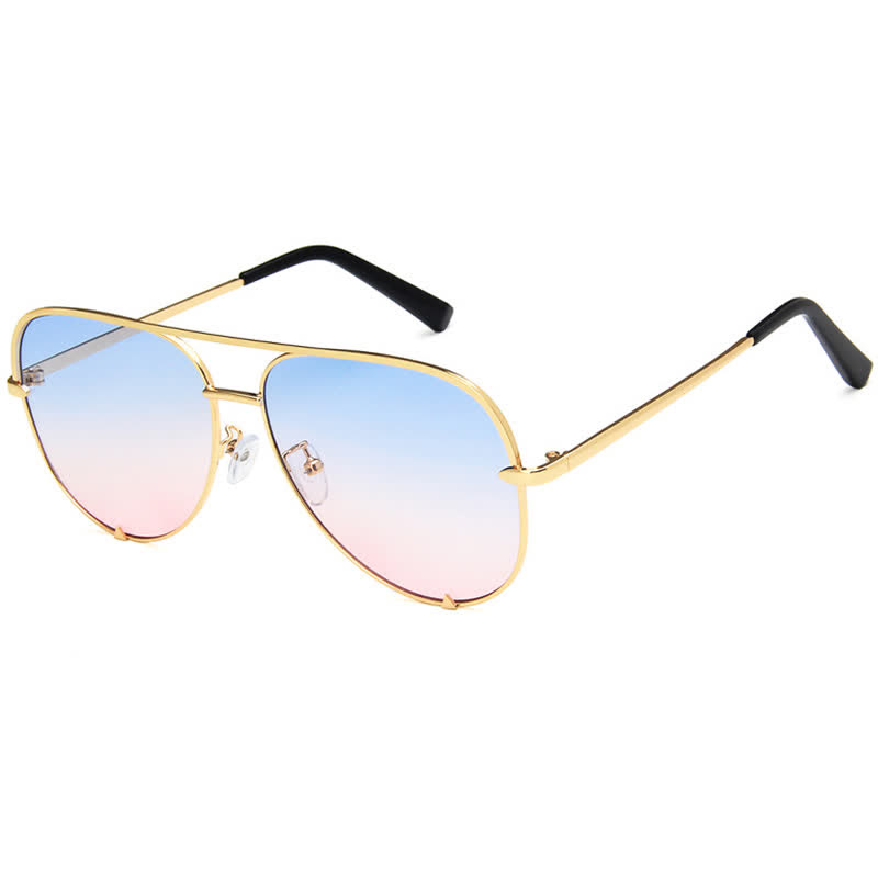 Spykay™ SG60837 Vintage Double Bridges Aviator Frame Sunglasses For Driving