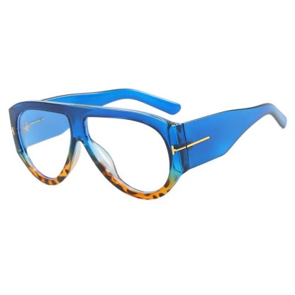 Spykay™ EG60664 'T' Design Toad Frame Aviator Eyeglasses - Blue/Leopard Print - image 20