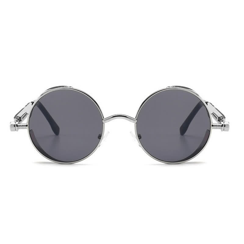 Spykay™ SG60945 Retro Punk Round Frame Spring Temples Sunglasses - image 9