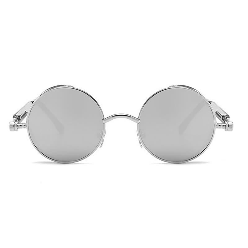 Spykay™ SG60945 Retro Punk Round Frame Spring Temples Sunglasses - image 19