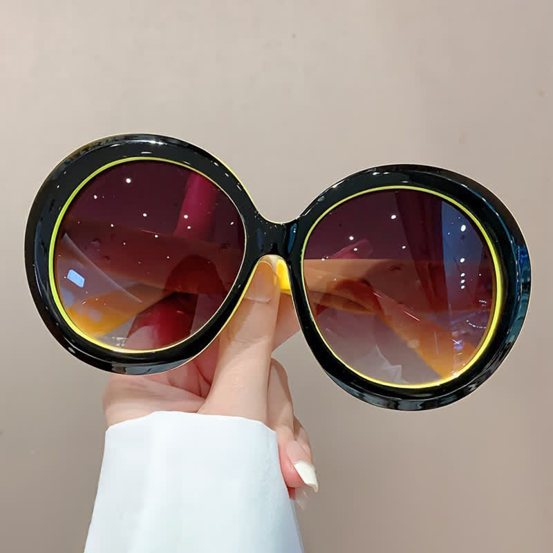 Spykay™ SG60881 Round Frame Hipster Oversized Sunglasses