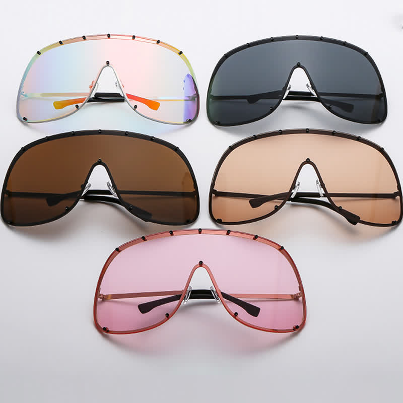 Spykay™ SG60757 Unisex Hipster One-piece Polarized Aviator Sunglasses - image 21