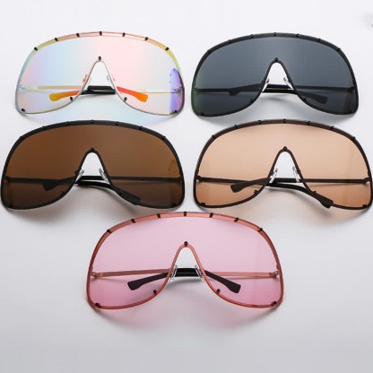 Spykay™ SG60757 Unisex Hipster One-piece Polarized Aviator Sunglasses - image 21